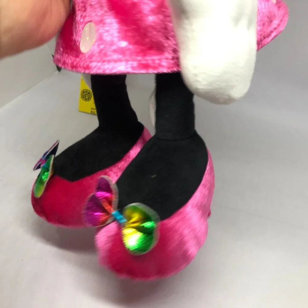 Disney Minnie Mouse Plush Toy Pink Dress w/Bow‎ She Talks